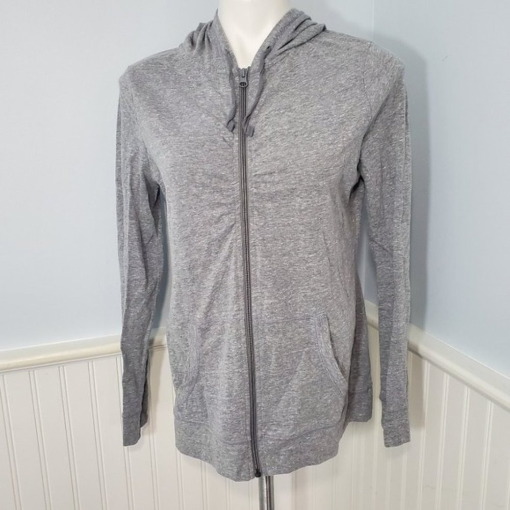 St. John’s BayActive Lightweight Grey Zipup Hoodie